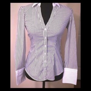 Express Design Studio Long Sleeve Stripe Shirt